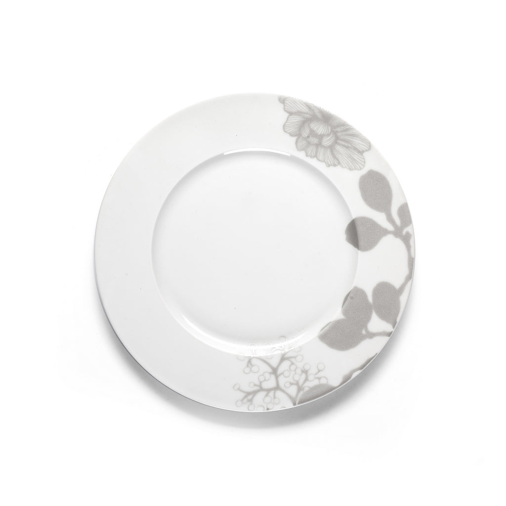 Gardena - Service 18 Pièces - Porcelaine - Blanc/Gris
