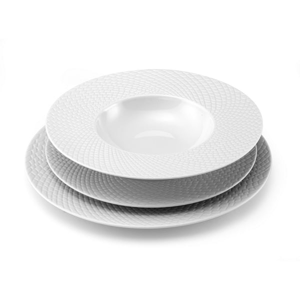 Sherane - Servicio de 18 piezas - Porcelana - Blanco