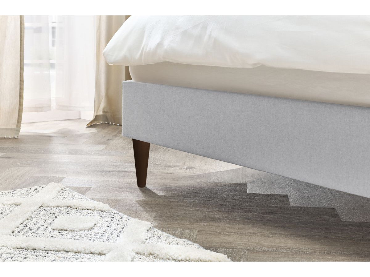 Sary - Bed with Solid Slats - Wenge Wood Legs