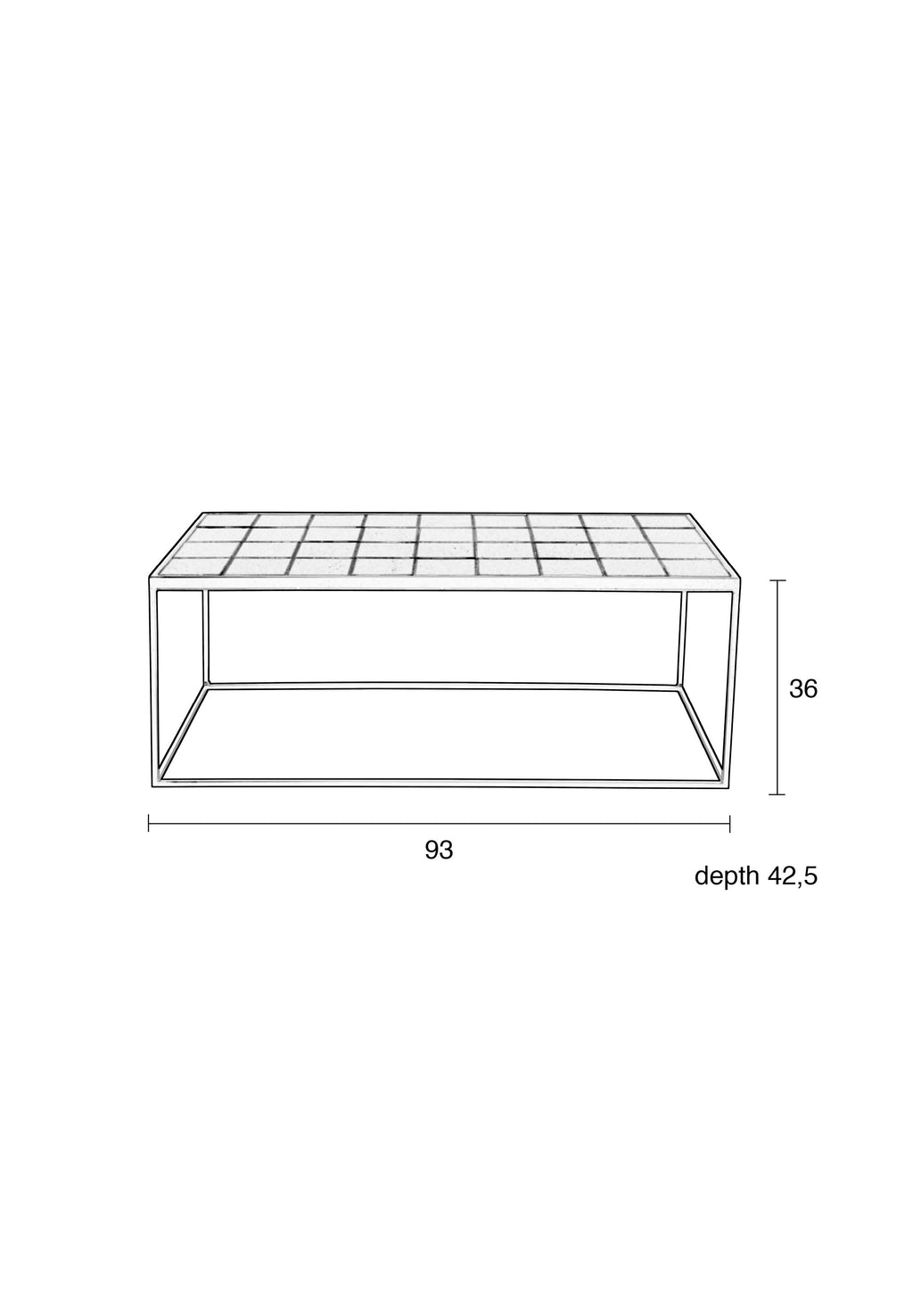 Glazed - Coffee Table - Ceramic - White