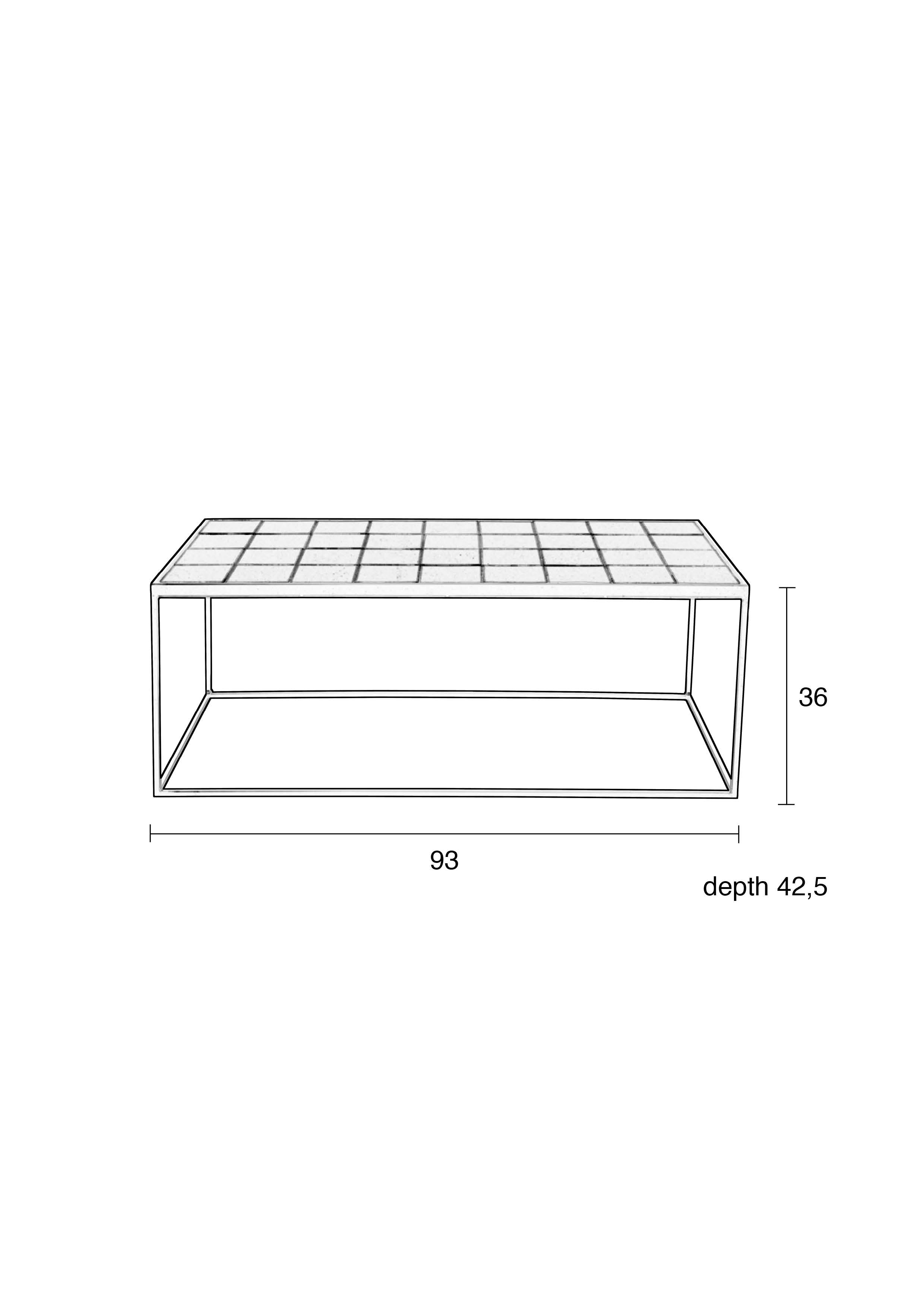 Glazed - Coffee Table - Ceramic - White