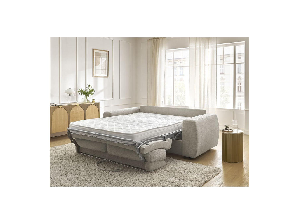 Hugo - Canapé Droit Convertible Ouverture Express - Tissu Texturé - 140X190