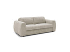 Hugo - Canapé Droit Convertible Ouverture Express - Tissu Texturé - 140X190
