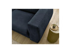 Hugo - Canapé Droit Convertible Ouverture Express - Tissu Texturé - 140X190