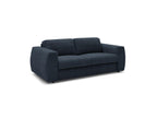 Hugo - Canapé Droit Convertible Ouverture Express - Tissu Texturé - 140X190