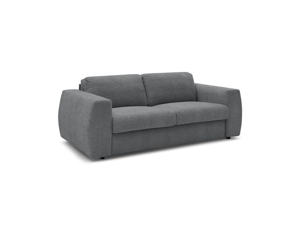 Hugo - Canapé Droit Convertible Ouverture Express - Tissu Texturé - 140X190