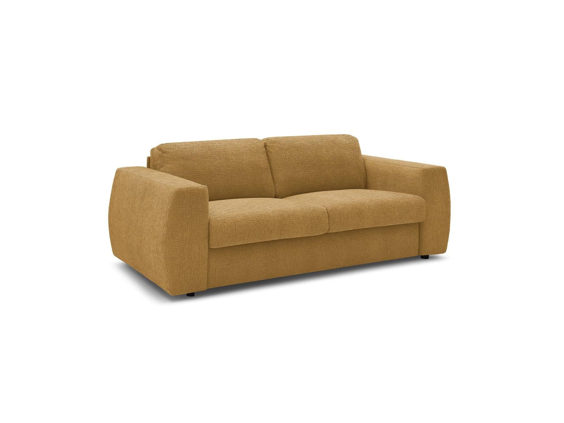 Hugo - Canapé Droit Convertible Ouverture Express - Tissu Texturé - 140X190