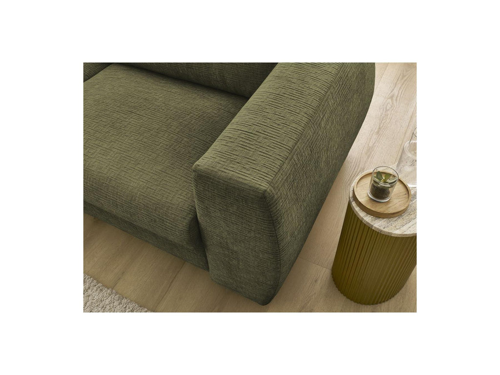 Hugo - Canapé Droit Convertible Ouverture Express - Tissu Texturé - 140X190