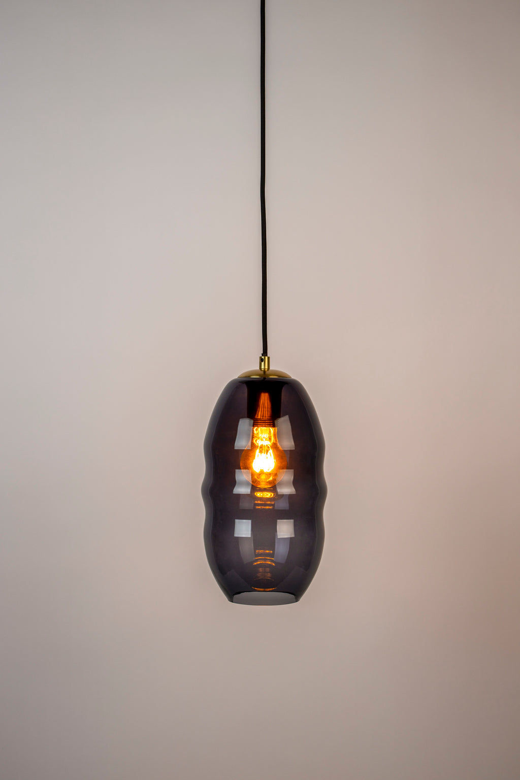 Lauren S - Pendant light - Glass - Gray