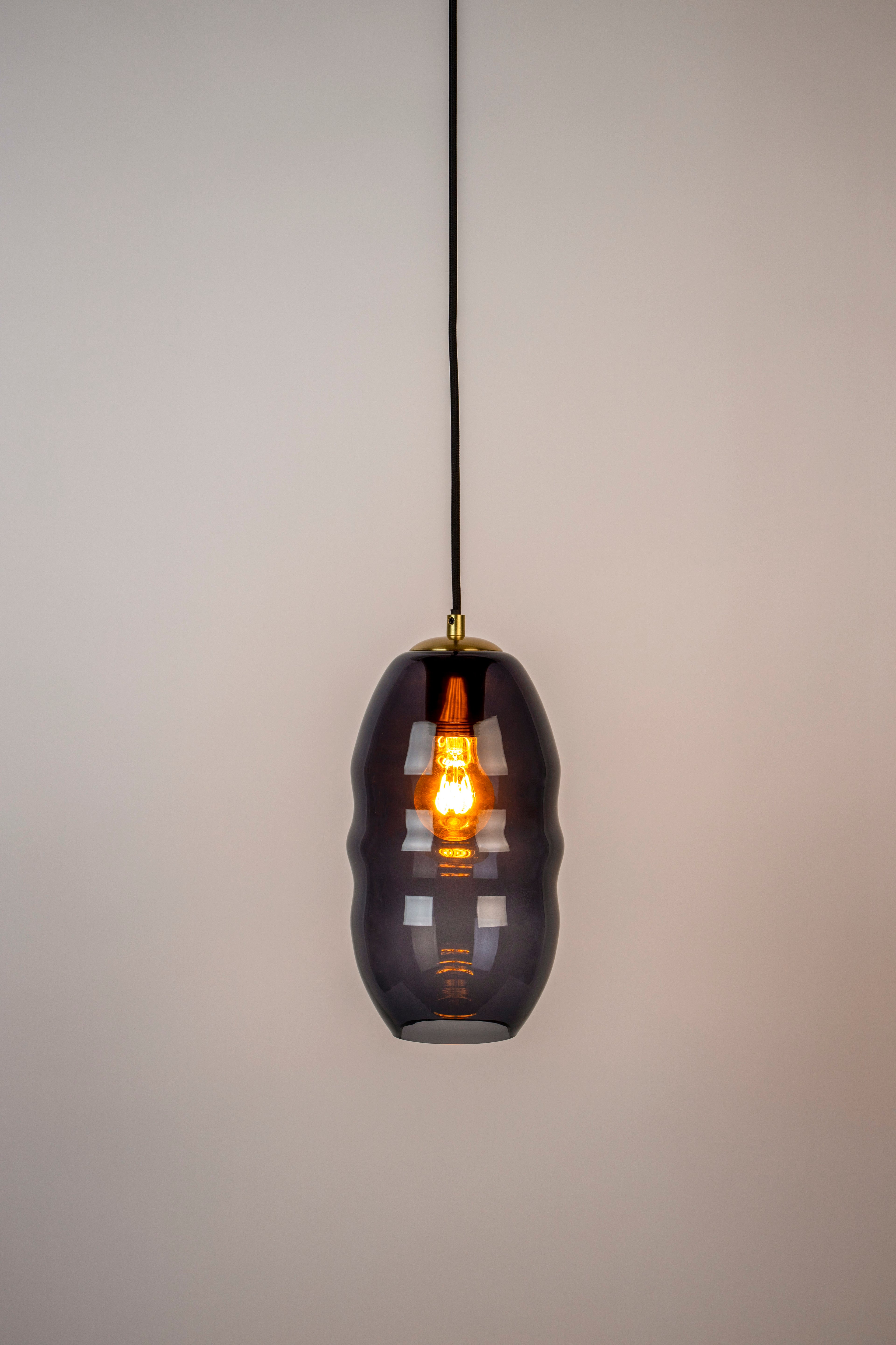 Lauren S - Pendant light - Glass - Gray