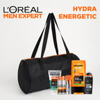 Men Expert Hydra Energetic Bag 5 Products Moisturizing Care + Scrubbing Gel + Eye Care + Shower Gel + Anti-Trans