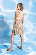 El vestido de flores lila Kamala