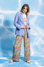 Pantalon Tracy Lilas Flower - Jaune