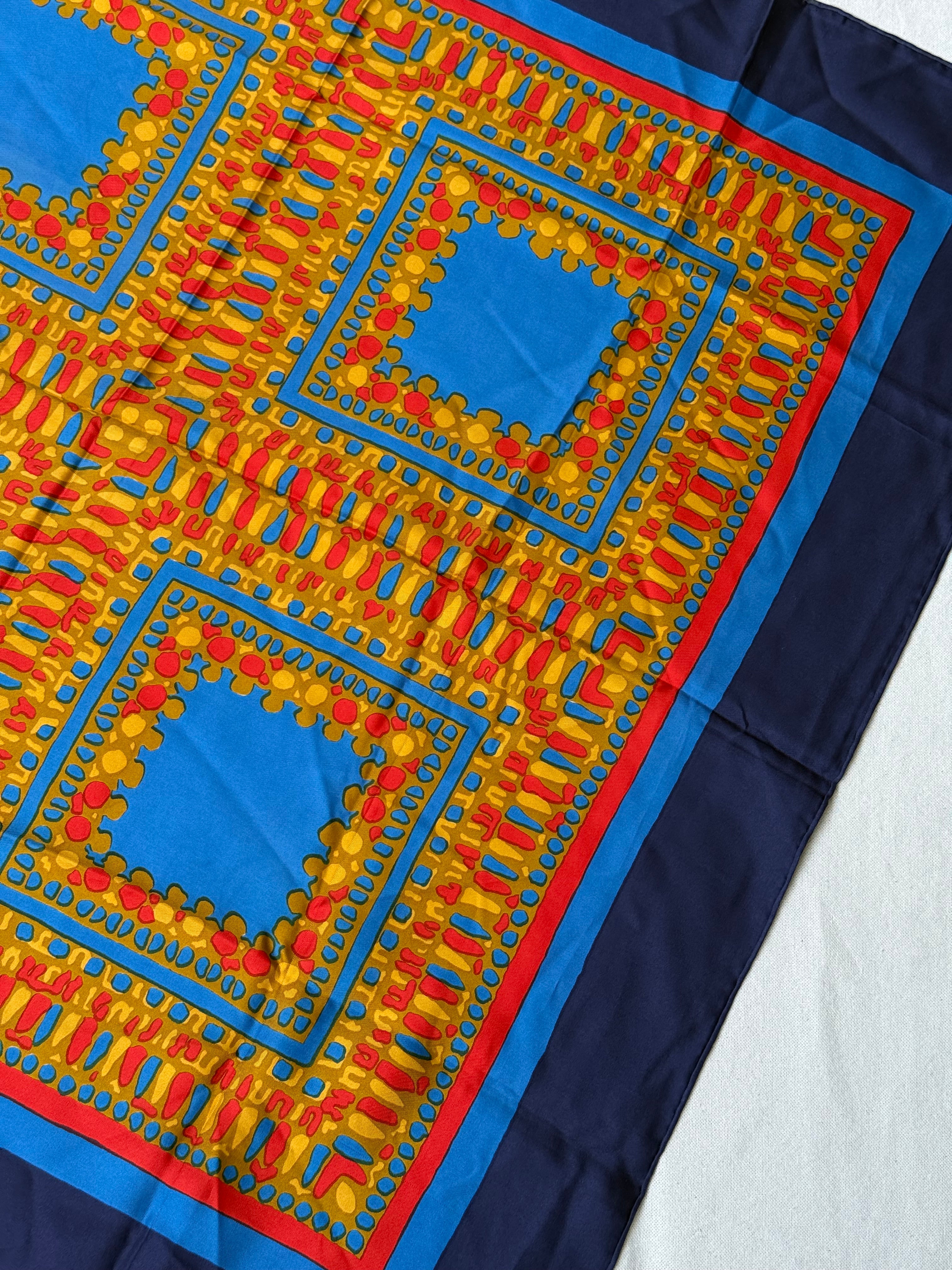 Yves Saint Laurent Scarf – Colorful Graphic Patterns