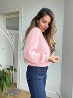 Punto de lana rosa Bianca