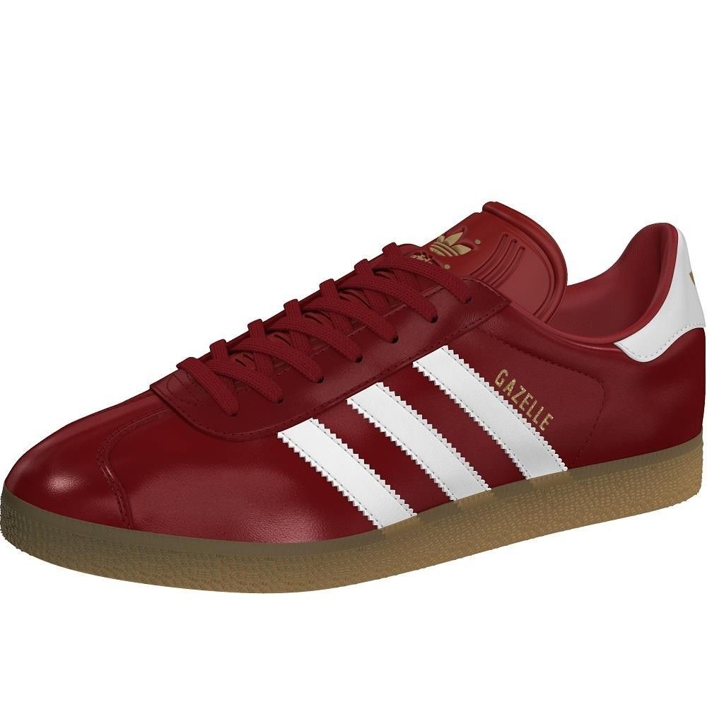 Baskets Adidas Originals Gazelle - Rouge, Blanc