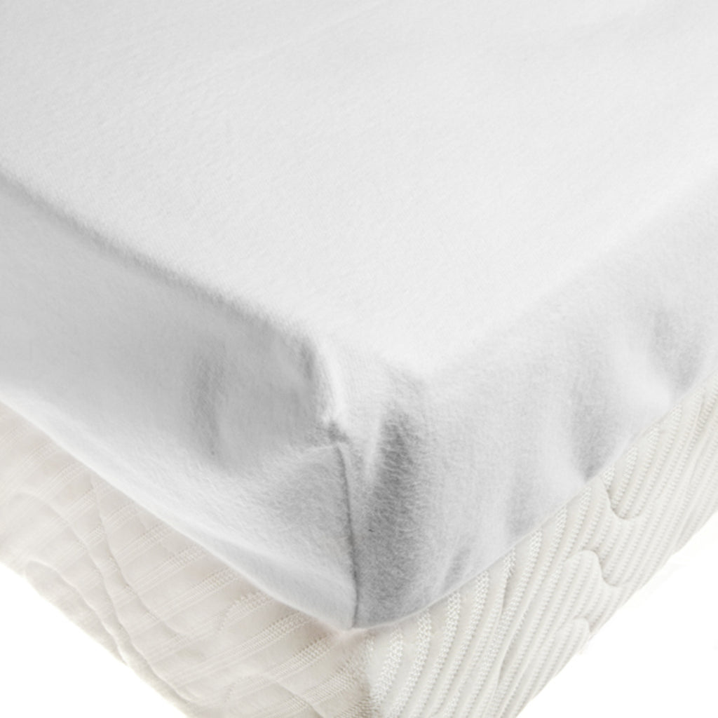 Uni Molleton Plast - Drap Housse Double - Blanc
