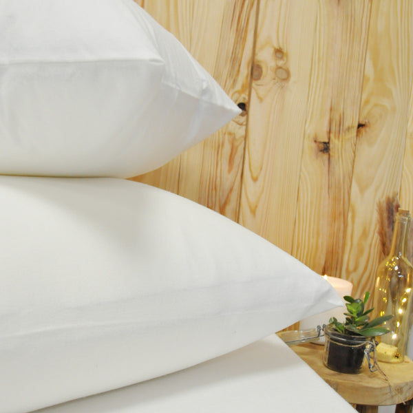 Uni Brushed Fleece - Pillowcase - Brushed Fleece - White