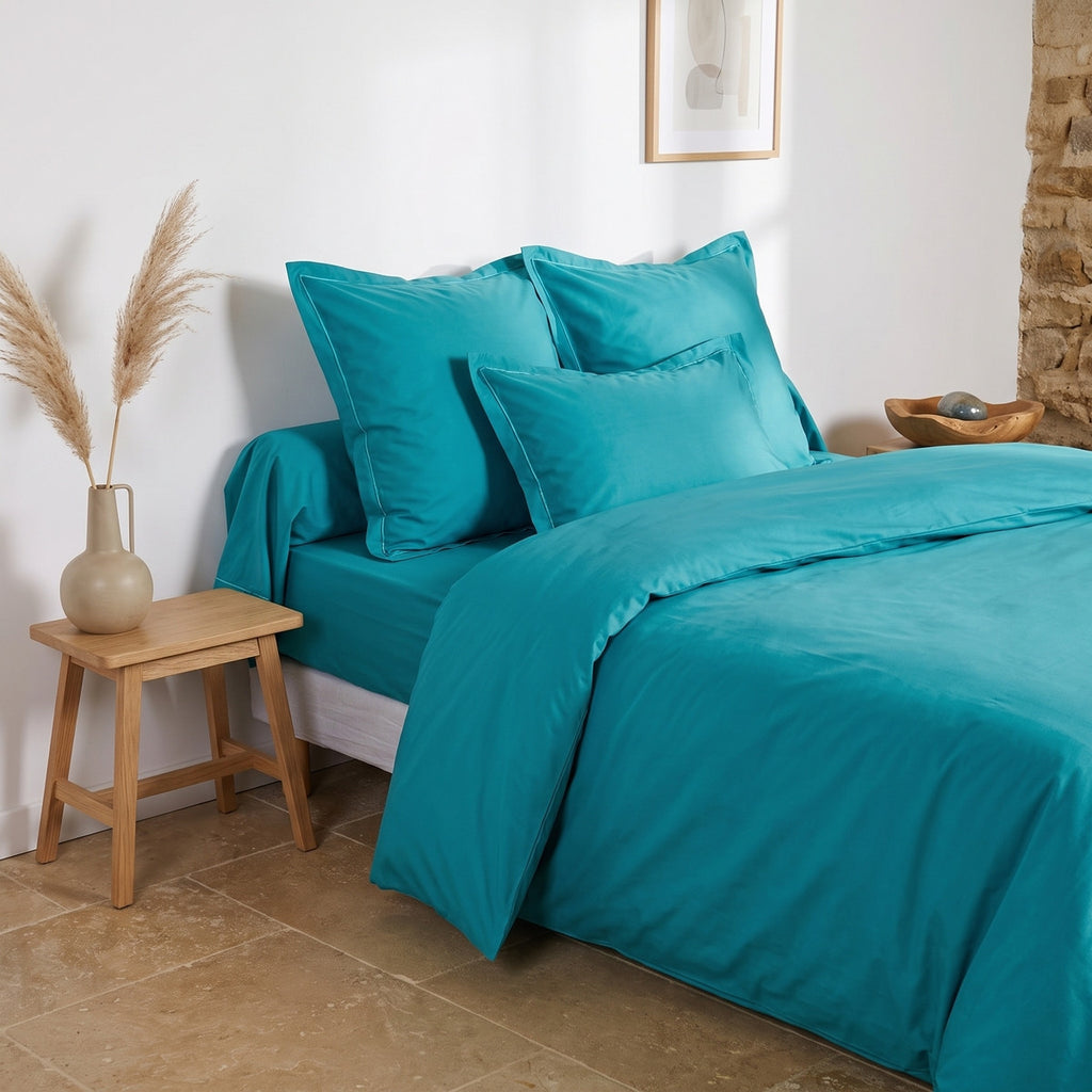 Uni Percale - Housse Couette - Canard