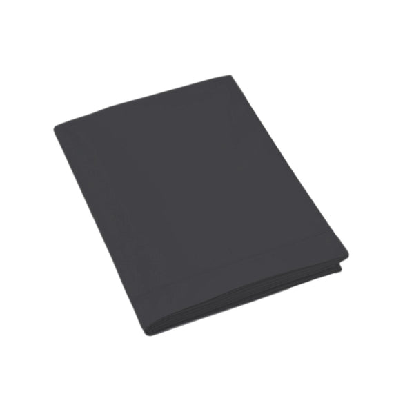 Uni Percale - Drap Plat - Percale De Coton - Anthracite