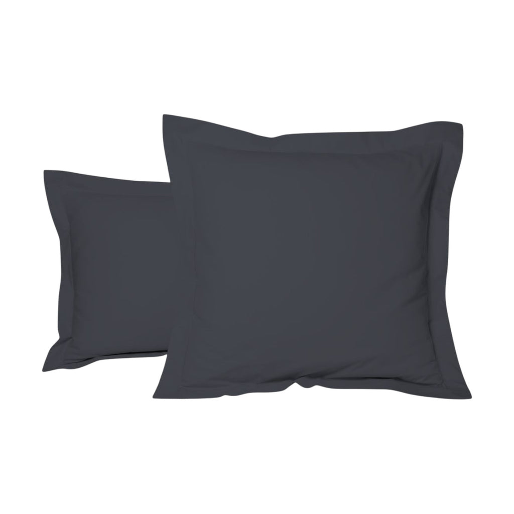 Uni Percale - Taie Oreiller - Anthracite