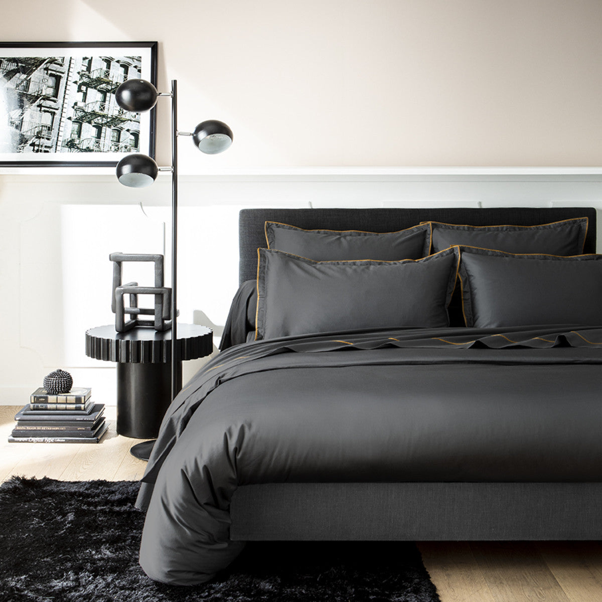 Opium - Taie Traversin - Anthracite