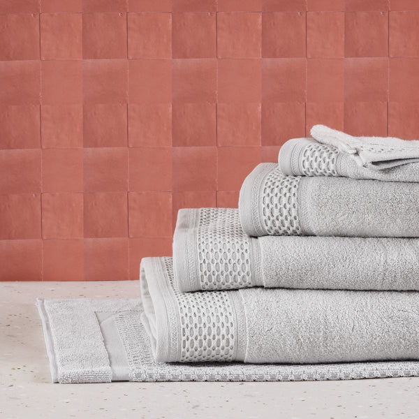 Drap De Bain - 500Gr/M2 - Éponge De Coton - Gris