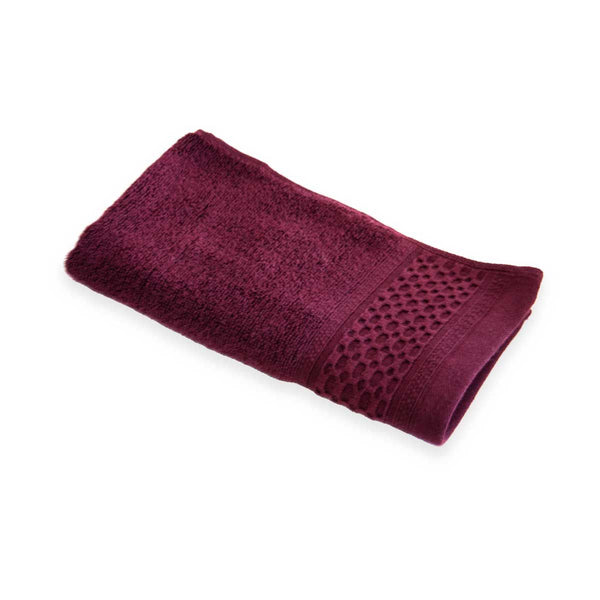 Serviette Invitee - 500Gr/M2 - Éponge De Coton - Prune