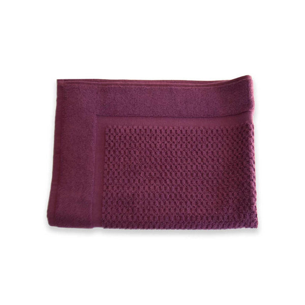 Tapis De Bain - 500Gr/M2 - Éponge De Coton - Prune