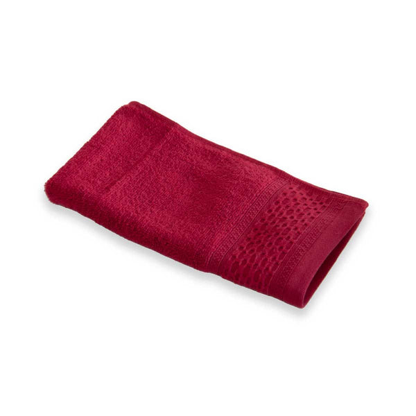 Serviette Invitee - 500Gr/M2 - Éponge De Coton - Carmin