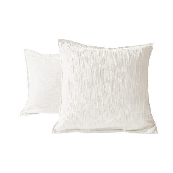Gasa de Algodón - Funda de Almohada - Marfil