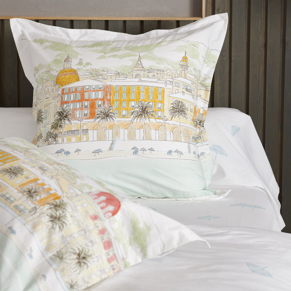 Nice - Taie Oreiller - Percale De Coton - Motifs
