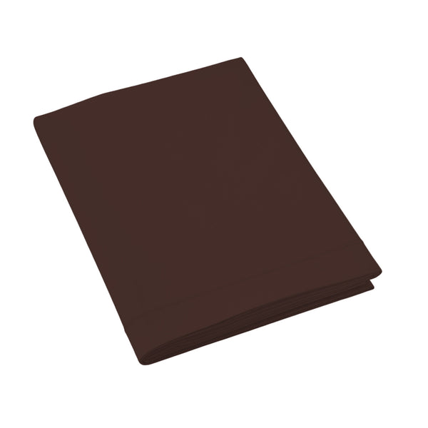 Uni Percale - Drap - Percale De Coton - Marron