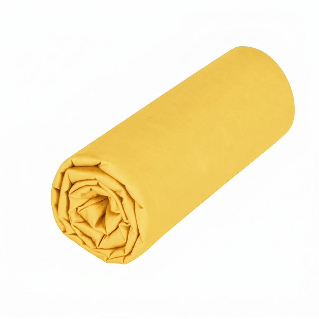 Uni Percale - Drap Housse Double - Safran