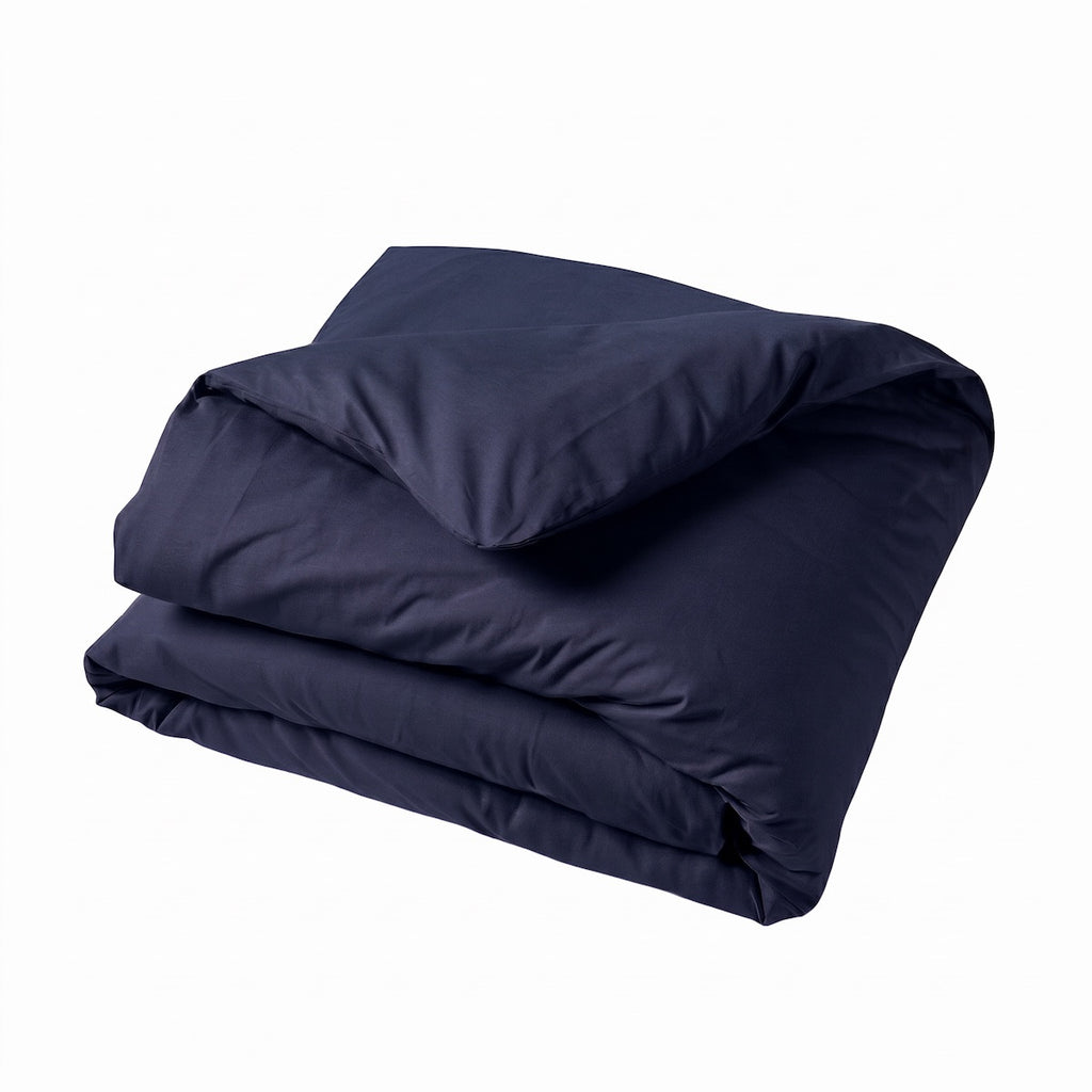 Uni Percale - Housse Couette - Marine