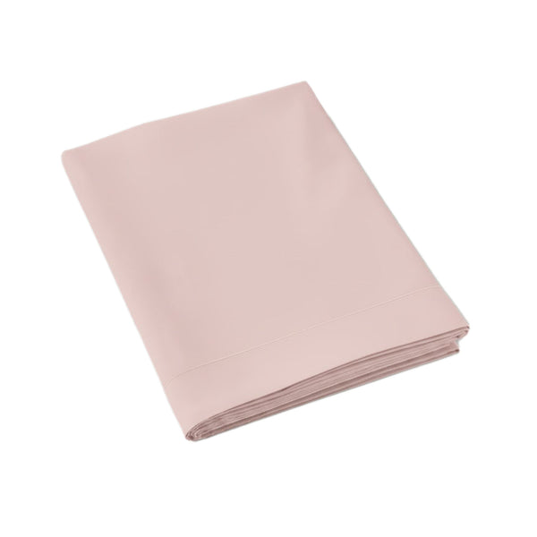 Uni Percale - Drap Plat - Percale De Coton - Rose Dragee