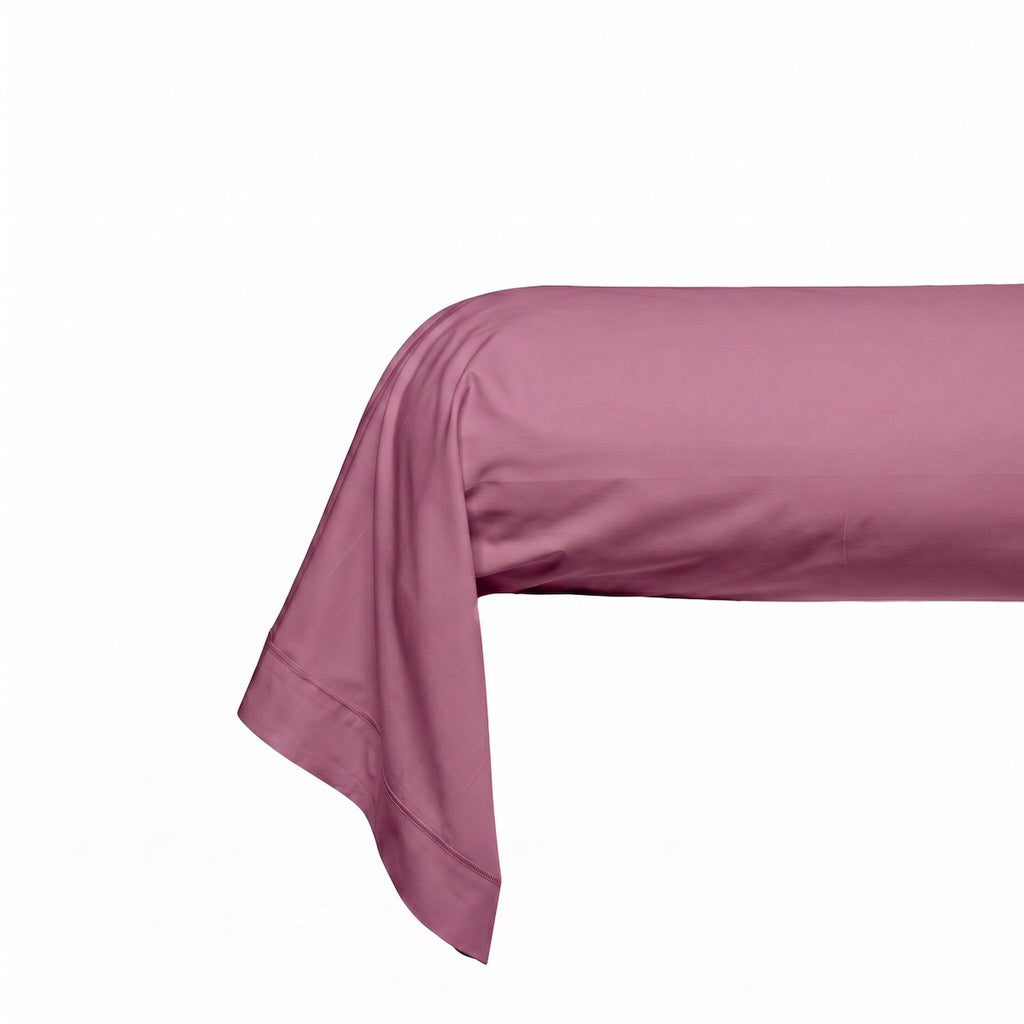 Uni Percale - Taie Traversin - Prune