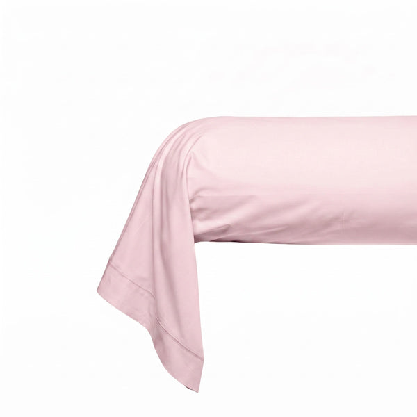 Uni Percale - Taie Traversin - Percale De Coton - Rose Dragee