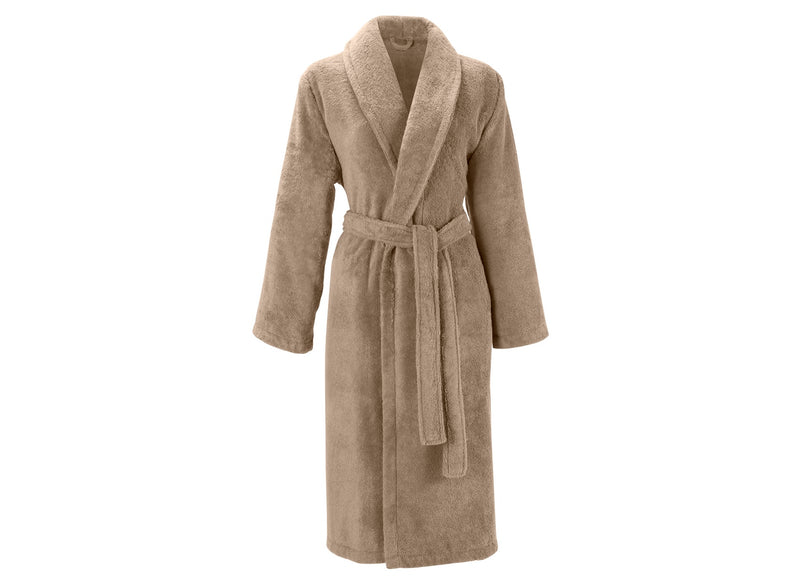 Plain Toweling - Bathrobe - Taupe