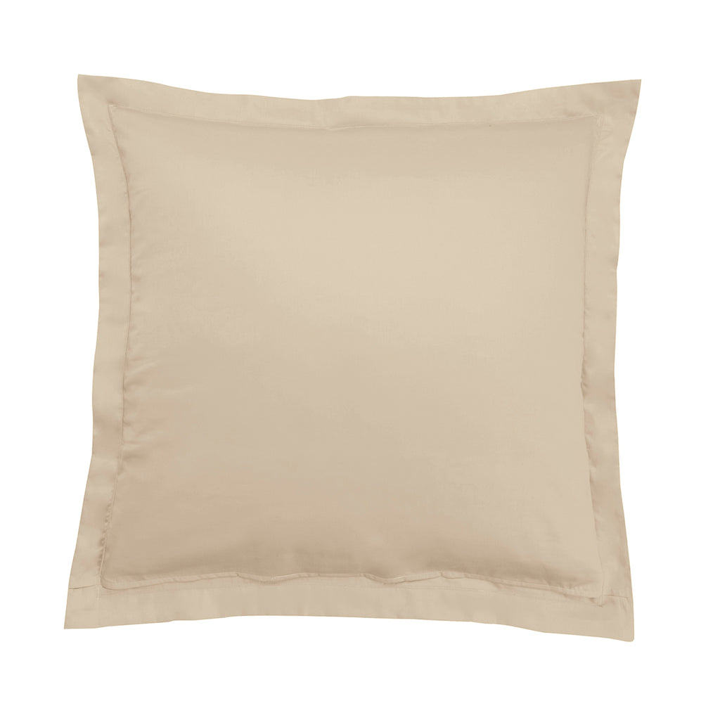 Satin Uni Jacquard - Taie d'Oreiller - Grège
