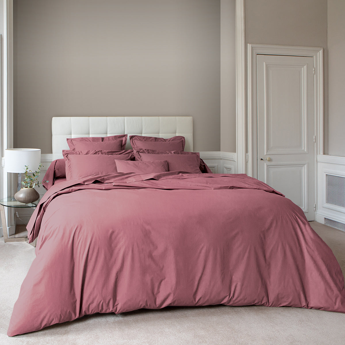 Percale Unie - Funda Nórdica - Rosa Viejo