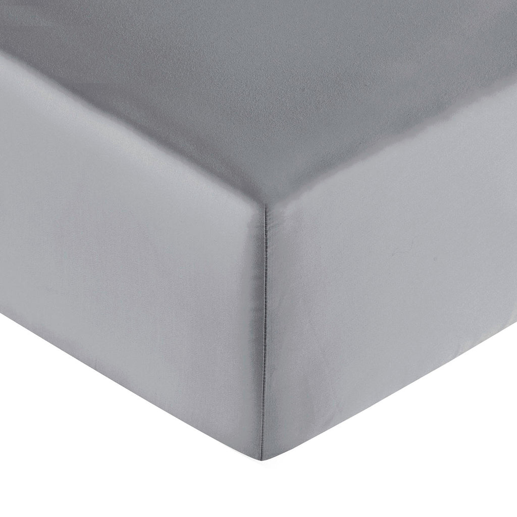 Satin Uni - Drap Housse - Gris