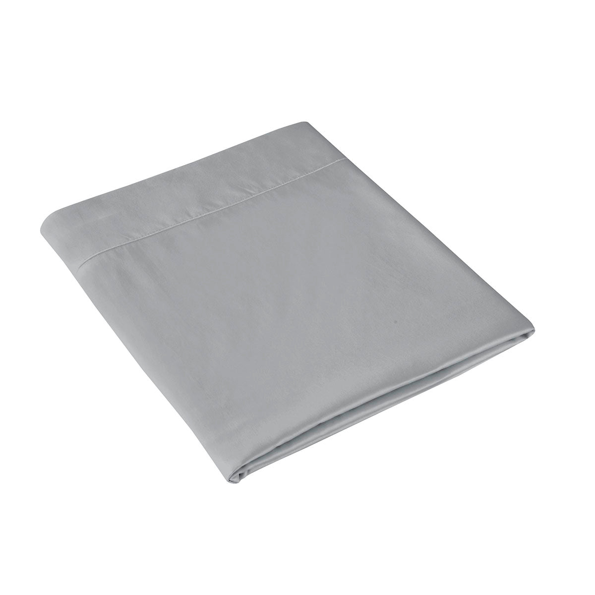 Satin Uni - Drap Plat - Gris