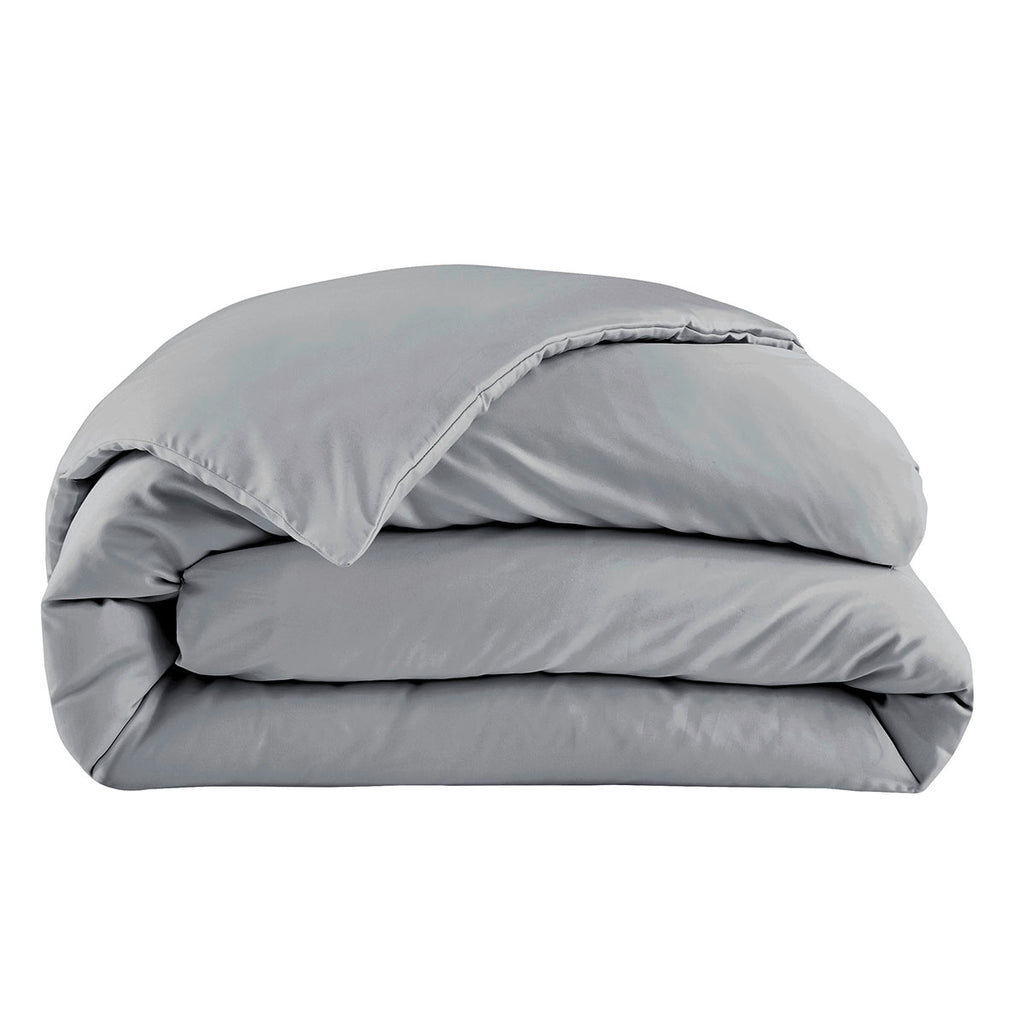 Satin Uni - Housse de Couette - Gris