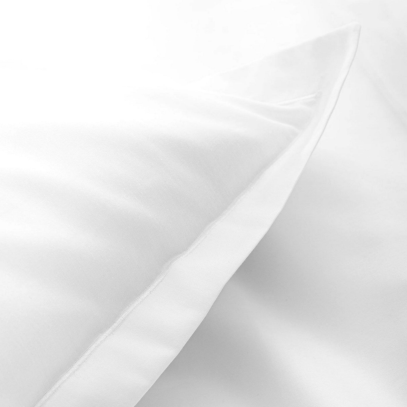 Satin Uni - Pillowcase - White