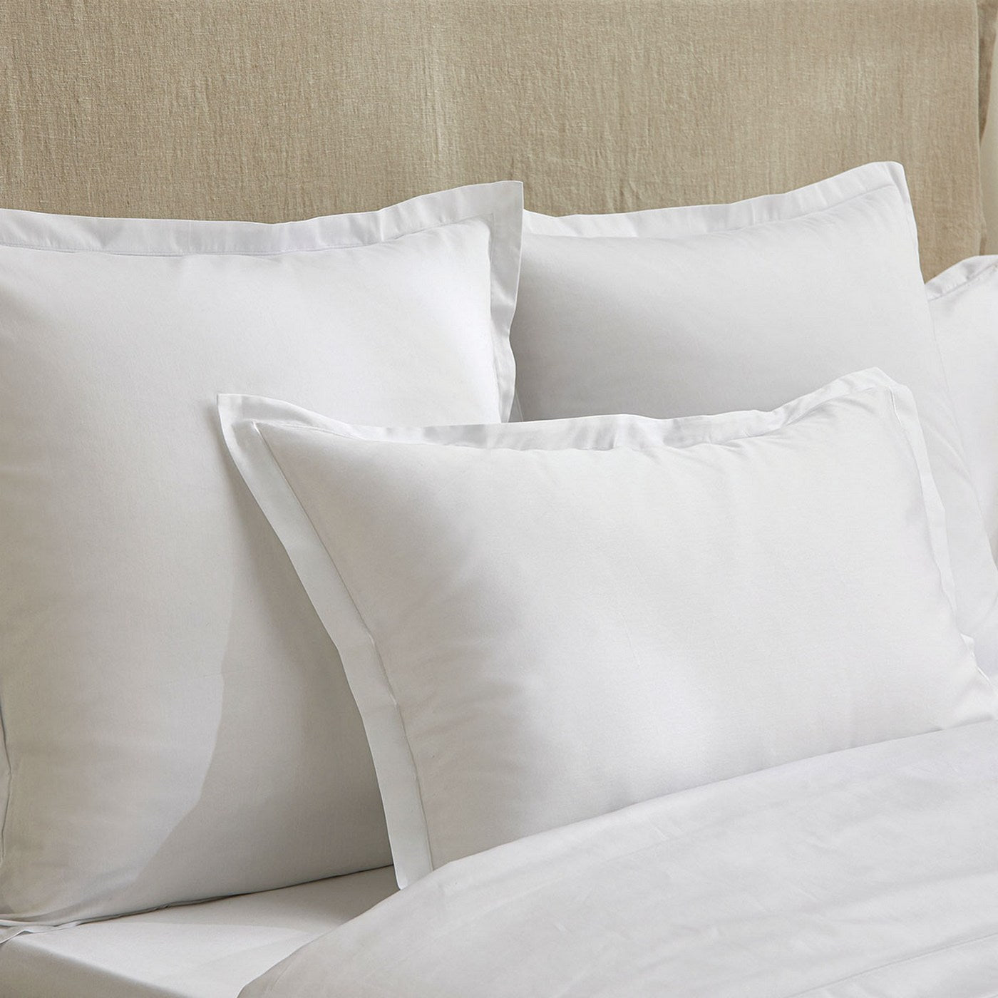 Satin Uni - Pillowcase - White
