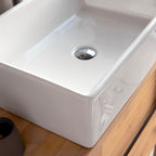 Ema - Lavabo Rectangular - Cerámica - Blanco