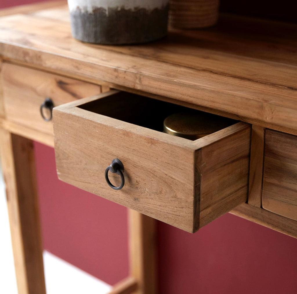 Junie - Konsolbord - Teak - Natur