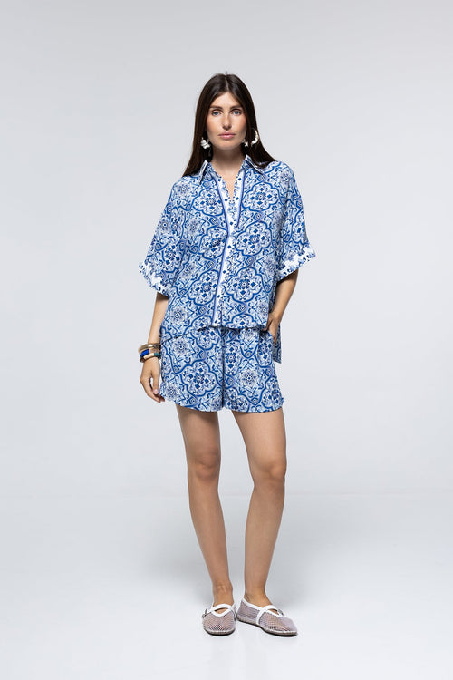 Short Alexia - Blue Tile