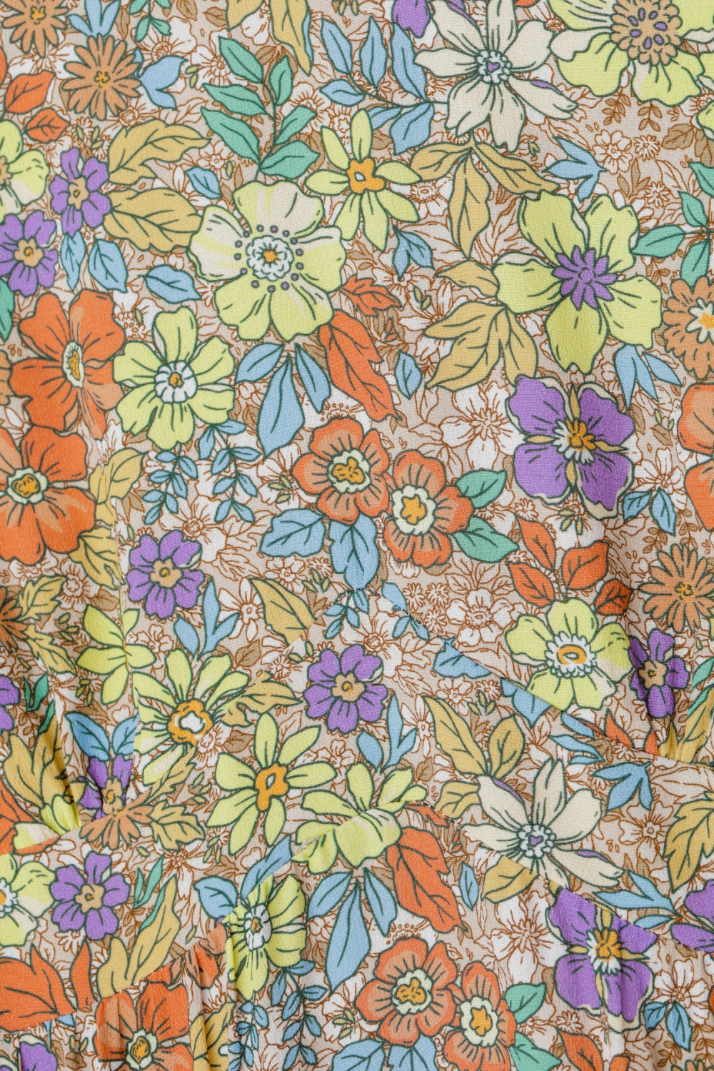 El vestido de flores lila Kamala